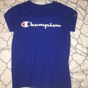 blue champion shirt